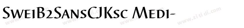 SweiB2SansCJKsc Medi字体转换